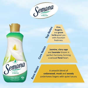 Balsam de rufe SEMANA Extra Fresh Clear Breeze, 1.5 l, 75 spalari Balsam de rufe SEMANA Extra Fresh Clear Breeze, 1.5 l, 75 spalari