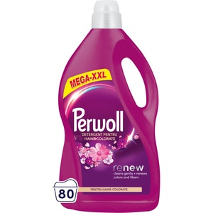 Detergent lichid PERWOLL Renew Blossom, 4 l, 80 spalari Detergent lichid PERWOLL Renew Blossom, 4 l, 80 spalari