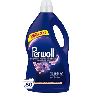Detergent lichid PERWOLL Renew Dark Bloom, 4 l, 80 spalari Detergent lichid PERWOLL Renew Dark Bloom, 4 l, 80 spalari