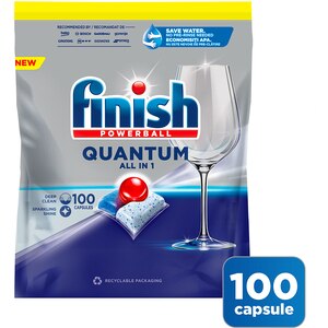 Detergent pentru masina de spalat vase FINISH Quantum, 100 tablete Detergent pentru masina de spalat vase FINISH Quantum, 100 tablete