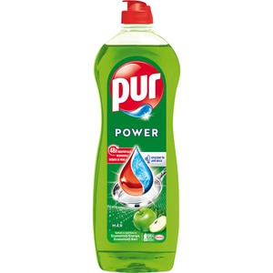 Detergent de vase PUR Power 5+ Apple, 750ml Detergent de vase PUR Power 5+ Apple, 750ml