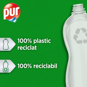 Detergent de vase PUR Power 5+ Apple, 750ml Detergent de vase PUR Power 5+ Apple, 750ml
