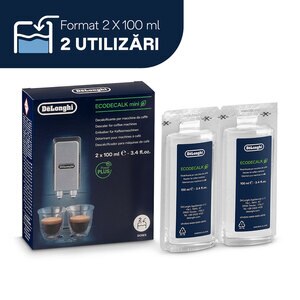 Decalcifiant pentru espressor DELONGHI ECODECALK2, 2 x 100ml Decalcifiant pentru espressor DELONGHI ECODECALK2, 2 x 100ml