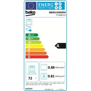 Cuptor incorporabil BEKO BBIM13300XM, Electric, Autocuratare SteamShine, 72 l, Clasa A, negru Cuptor incorporabil BEKO BBIM13300XM, Electric, Autocuratare SteamShine, 72 l, Clasa A, negru