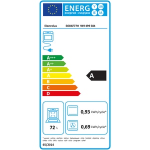 Cuptor incorporabil ELECTROLUX SteamBake EOD6F77H, Electric, Gatire cu abur, Autocuratare catalitica, 72 l, Clasa A+, negru Cuptor incorporabil ELECTROLUX SteamBake EOD6F77H, Electric, Gatire cu abur, Autocuratare catalitica, 72 l, Clasa A+, negru