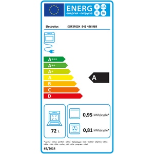 Cuptor incorporabil ELECTROLUX SurroundCook EOF3F00X, Electric, Autocuratare catalitica, 72 l, Clasa A, inox antiamprenta Cuptor incorporabil ELECTROLUX SurroundCook EOF3F00X, Electric, Autocuratare catalitica, 72 l, Clasa A, inox antiamprenta