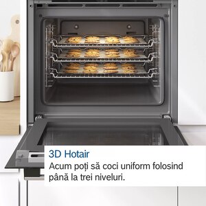 Cuptor incorporabil BOSCH HBF154BS0, Electric, Autocuratare EcoClean, 66 l, Clasa A, inox Cuptor incorporabil BOSCH HBF154BS0, Electric, Autocuratare EcoClean, 66 l, Clasa A, inox