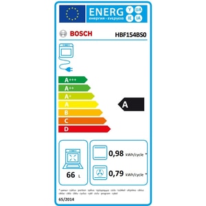 Cuptor incorporabil BOSCH HBF154BS0, Electric, Autocuratare EcoClean, 66 l, Clasa A, inox Cuptor incorporabil BOSCH HBF154BS0, Electric, Autocuratare EcoClean, 66 l, Clasa A, inox