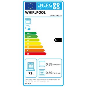 Cuptor incorporabil WHIRLPOOL OMR58HU1B, Electric, Autocuratare hidrolitica, 71 l, Clasa A+, negru Cuptor incorporabil WHIRLPOOL OMR58HU1B, Electric, Autocuratare hidrolitica, 71 l, Clasa A+, negru