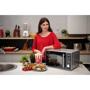 Cuptor microunde MYRIA MY4056SV, 20l, 700W, argintiu Cuptor microunde MYRIA MY4056SV, 20l, 700W, argintiu