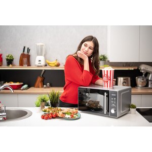 Cuptor microunde MYRIA MY4056SV, 20l, 700W, argintiu Cuptor microunde MYRIA MY4056SV, 20l, 700W, argintiu