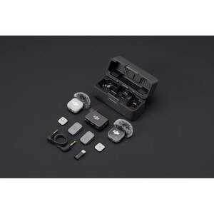 Microfon DJI Mic Mini 2 (2 TX + 1 RX + Charging Case), gri Microfon DJI Mic Mini 2 (2 TX + 1 RX + Charging Case), gri