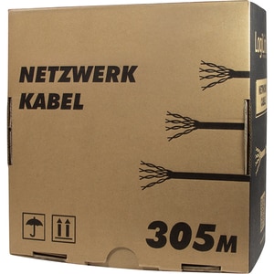 Cablu de retea U/UTP CAT5e LOGILINK CPV0015, 305m, gri Cablu de retea U/UTP CAT5e LOGILINK CPV0015, 305m, gri