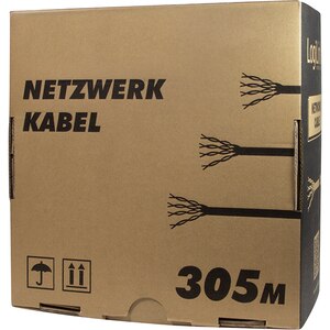 Cablu de retea U/UTP CAT5e LOGILINK EconLine CPV0020, 305m, gri Cablu de retea U/UTP CAT5e LOGILINK EconLine CPV0020, 305m, gri