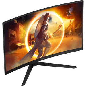 Monitor Gaming curbat WLED Fast VA AOC CQ32G4VE, 31.5" QHD, 180Hz, FreeSync Premium, Flicker Free, negru Monitor Gaming curbat WLED Fast VA AOC CQ32G4VE, 31.5" QHD, 180Hz, FreeSync Premium, Flicker Free, negru