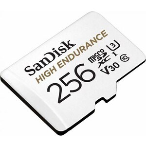 Card de memorie SANDISK High Endurance, microSDXC, 256GB, 100MB/s, clasa 10/U3/V30, UHS-I, adaptor Card de memorie SANDISK High Endurance, microSDXC, 256GB, 100MB/s, clasa 10/U3/V30, UHS-I, adaptor