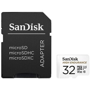 Card de memorie SANDISK Max Endurance, microSDHC, 32GB, 100MB/s, clasa 10/U3/V30, UHS-I, adaptor Card de memorie SANDISK Max Endurance, microSDHC, 32GB, 100MB/s, clasa 10/U3/V30, UHS-I, adaptor