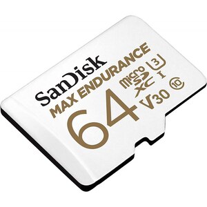 Card de memorie SANDISK Max Endurance, microSDXC, 64GB, 100MB/s, clasa 10/U3/V30, UHS-I, adaptor Card de memorie SANDISK Max Endurance, microSDXC, 64GB, 100MB/s, clasa 10/U3/V30, UHS-I, adaptor