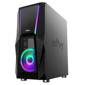 Carcasa PC NJOY Fort ARGB, USB 3.0, fara sursa, negru Carcasa PC NJOY Fort ARGB, USB 3.0, fara sursa, negru