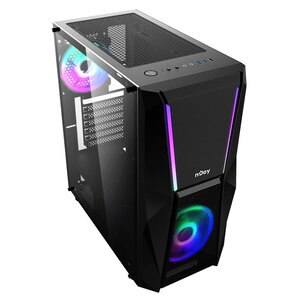 Carcasa PC NJOY Fort ARGB, USB 3.0, fara sursa, negru Carcasa PC NJOY Fort ARGB, USB 3.0, fara sursa, negru