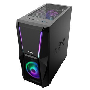 Carcasa PC NJOY Fort ARGB, USB 3.0, fara sursa, negru Carcasa PC NJOY Fort ARGB, USB 3.0, fara sursa, negru