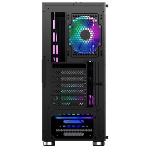 Carcasa PC NJOY Fort ARGB, USB 3.0, fara sursa, negru Carcasa PC NJOY Fort ARGB, USB 3.0, fara sursa, negru