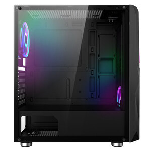 Carcasa PC NJOY Fort ARGB, USB 3.0, fara sursa, negru Carcasa PC NJOY Fort ARGB, USB 3.0, fara sursa, negru