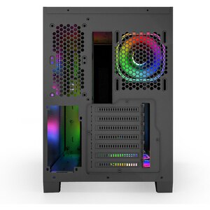 Carcasa PC NJOY Aura ARGB, USB 3.0, fara sursa, negru Carcasa PC NJOY Aura ARGB, USB 3.0, fara sursa, negru