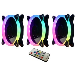 Set 3 ventilatoare PC SEGOTEP Pro Vibrant, 120mm, iluminare RGB, PROVIB3-120 Set 3 ventilatoare PC SEGOTEP Pro Vibrant, 120mm, iluminare RGB, PROVIB3-120