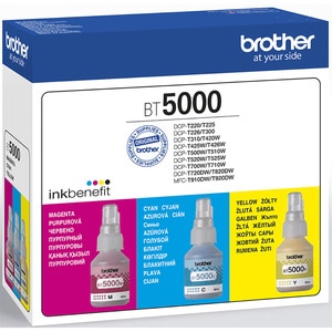 Pachet cerneala originala BROTHER BT5000CLVAL, magenta, cyan, galben Pachet cerneala originala BROTHER BT5000CLVAL, magenta, cyan, galben