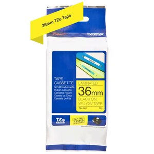 Banda etichete BROTHER TZe-661, 36 mm, 8 m, negru pe galben Banda etichete BROTHER TZe-661, 36 mm, 8 m, negru pe galben
