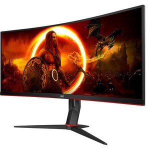 Monitor Gaming Curbat Ultrawide LED VA AOC CU34G2XP/BK, 34", WQHD, 180Hz, Adaptive Sync, HDR 400, negru Monitor Gaming Curbat Ultrawide LED VA AOC CU34G2XP/BK, 34", WQHD, 180Hz, Adaptive Sync, HDR 400, negru