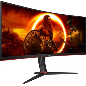 Monitor Gaming Curbat Ultrawide LED VA AOC CU34G2XP/BK, 34", WQHD, 180Hz, Adaptive Sync, HDR 400, negru Monitor Gaming Curbat Ultrawide LED VA AOC CU34G2XP/BK, 34", WQHD, 180Hz, Adaptive Sync, HDR 400, negru