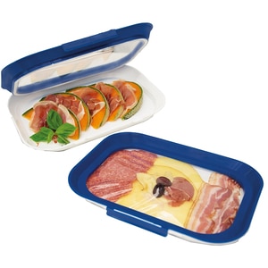 Set caserole MEDIASHOP Livington Flex & Fresh, 2 piese, plastic, albastru Set caserole MEDIASHOP Livington Flex & Fresh, 2 piese, plastic, albastru