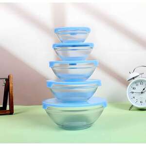 Set caserole MYRIA MC4048, 5 piese, sticla, transparent Set caserole MYRIA MC4048, 5 piese, sticla, transparent