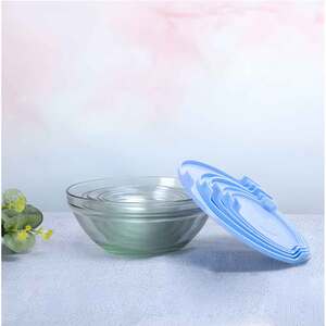 Set caserole MYRIA MC4048, 5 piese, sticla, transparent Set caserole MYRIA MC4048, 5 piese, sticla, transparent