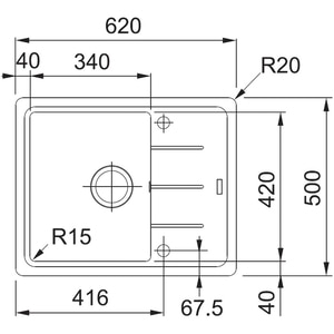 Pachet chiuveta FRANKE BFG 611-62, 1 cuva, picurator reversibil, compozit granit + baterie Pola + Dozator sapun, avena Pachet chiuveta FRANKE BFG 611-62, 1 cuva, picurator reversibil, compozit granit + baterie Pola + Dozator sapun, avena