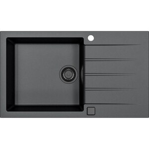 Pachet chiuveta ALVEUS Cadit 40 G91, 1 cuva, picurator reversibil, compozit granit, baterie Flexa F, accesorii, negru Pachet chiuveta ALVEUS Cadit 40 G91, 1 cuva, picurator reversibil, compozit granit, baterie Flexa F, accesorii, negru