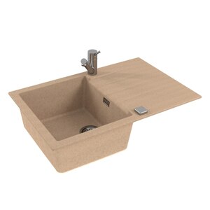 Chiuveta bucatarie ALVEUS Cadit 20 G55, 1 cuva, picurator reversibil, compozit granit, bej Chiuveta bucatarie ALVEUS Cadit 20 G55, 1 cuva, picurator reversibil, compozit granit, bej