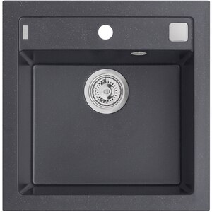 Pachet chiuveta ALVEUS Formic 20, 1 cuva, compozit granit + Baterie Kati G91, negru Pachet chiuveta ALVEUS Formic 20, 1 cuva, compozit granit + Baterie Kati G91, negru