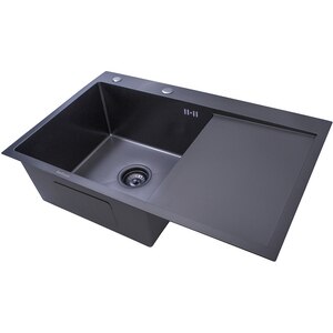 Pachet chiuveta bucatarie SANDONNA HD7850, 1 cuva, inox + picurator + dozator sapun, negru Pachet chiuveta bucatarie SANDONNA HD7850, 1 cuva, inox + picurator + dozator sapun, negru