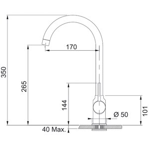 Pachet chiuveta FRANKE MRG 610-39, 1 cuva, compozit granit, baterie Pola, negru Pachet chiuveta FRANKE MRG 610-39, 1 cuva, compozit granit, baterie Pola, negru