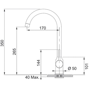 Pachet chiuveta FRANKE ROG 610, 1 cuva, compozit granit + baterie Pola, negru Pachet chiuveta FRANKE ROG 610, 1 cuva, compozit granit + baterie Pola, negru