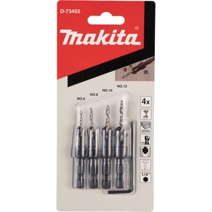 Set burghie cu zencuitor MAKITA D-73455, 2.4-3.6 mm, 4 bucati Set burghie cu zencuitor MAKITA D-73455, 2.4-3.6 mm, 4 bucati