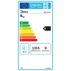 Boiler electric MIDEA Seria Salute, 80 l, 2000W, alb Boiler electric MIDEA Seria Salute, 80 l, 2000W, alb