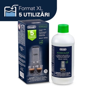 Decalcifiant DELONGHI EcoDecalk, 5 utilizari, 500ml Decalcifiant DELONGHI EcoDecalk, 5 utilizari, 500ml