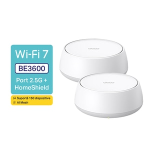 Sistem Wireless Mesh Gigabit TP-LINK Deco BE25 BE3600, Wi-Fi 7, Dual Band 688 + 2882 Mbps, 2 buc, alb Sistem Wireless Mesh Gigabit TP-LINK Deco BE25 BE3600, Wi-Fi 7, Dual Band 688 + 2882 Mbps, 2 buc, alb