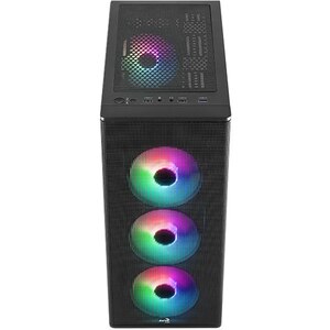 Carcasa AEROCOOL Designer V2, USB 3.0, Fara sursa, Iluminare ARGB, negru Carcasa AEROCOOL Designer V2, USB 3.0, Fara sursa, Iluminare ARGB, negru