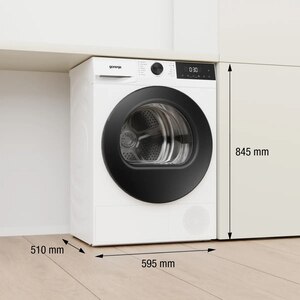Uscator de rufe GORENJE DG2P8D, Pompa de caldura, 8 kg, 15 programe, Clasa D, alb Uscator de rufe GORENJE DG2P8D, Pompa de caldura, 8 kg, 15 programe, Clasa D, alb