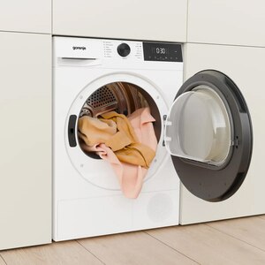 Uscator de rufe GORENJE DG2P8E, Pompa de caldura, 8 kg, 15 programe, Clasa E, alb Uscator de rufe GORENJE DG2P8E, Pompa de caldura, 8 kg, 15 programe, Clasa E, alb